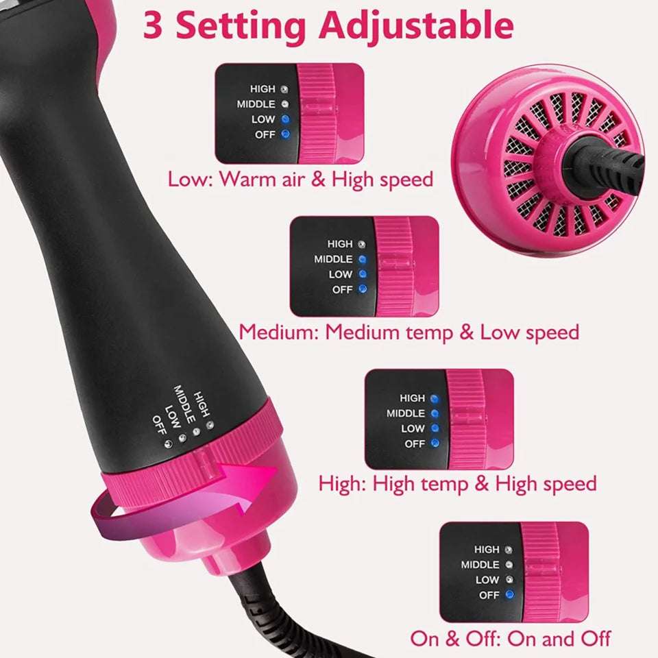 3-in-1 Hair Dryer & Styler Brush