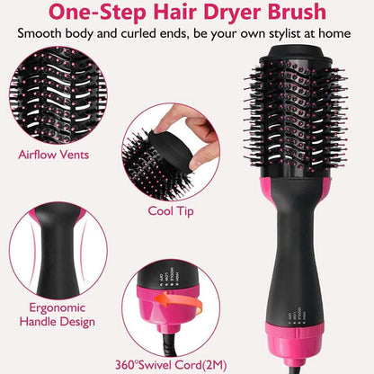 3-in-1 Hair Dryer & Styler Brush
