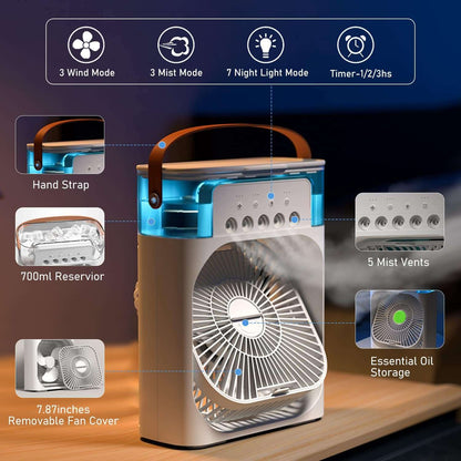 3-in-1 Portable Air Cooler & Humidifier